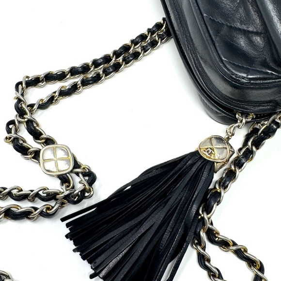 Chanel Vintage Black Quilted Camera Crossbody Bag –Quilted Caviar, Gold Hardware - Picture 15 of 15